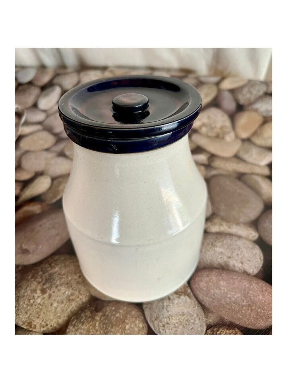 Potpourri Blue Denby Stoneware Jar w/Lid